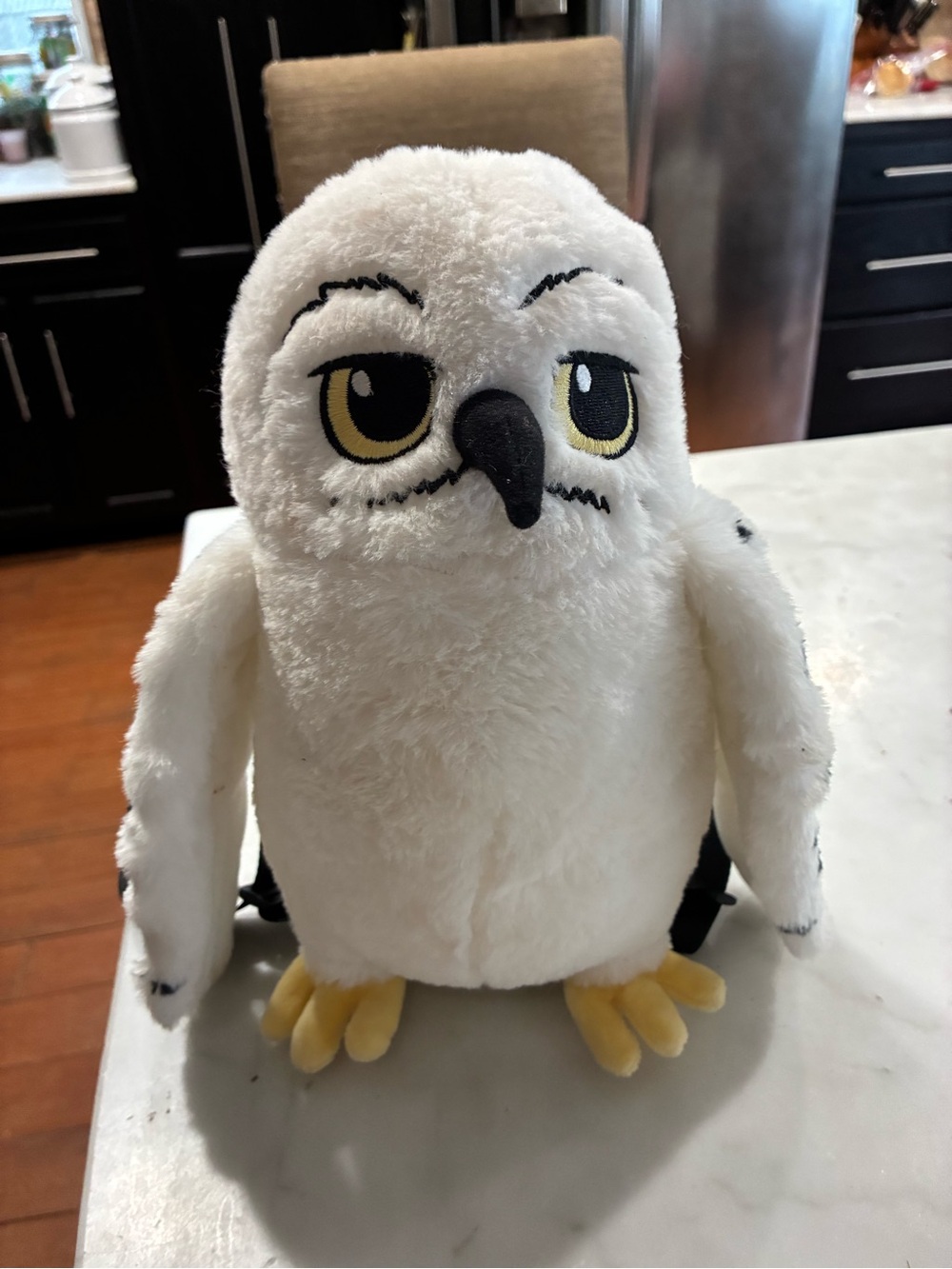 Harry Potter 11" Hedwig Plush Backpack Zipper Pouch Super Soft Bag Wizarding
